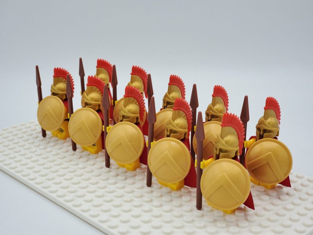 Spartan Warriors Spears Block Figures Set of 10pcs