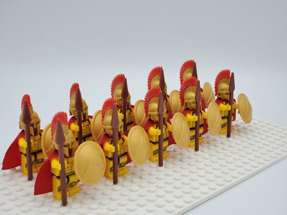 Spartan Warriors Spears Block Figures Set of 10pcs