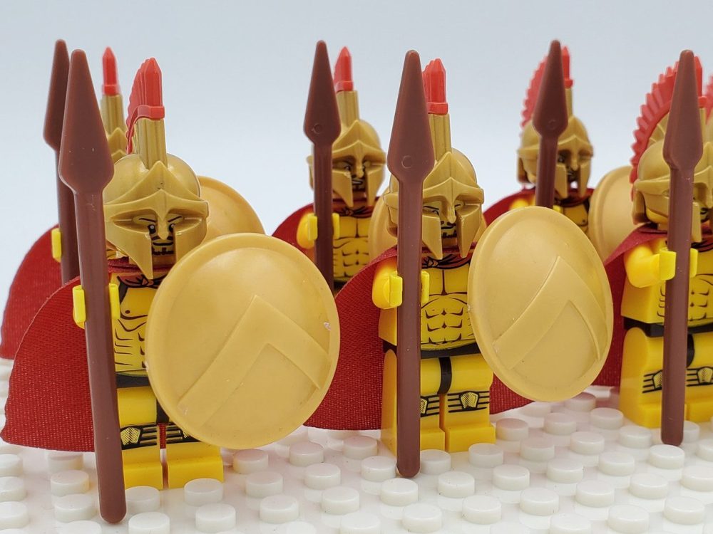 Spartan Warriors Spears Block Figures Set of 10pcs