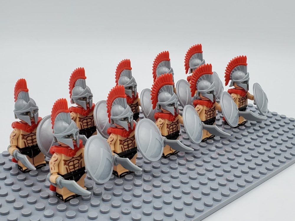 Spartan Warriors Swords Block Figures Set of 10pcs