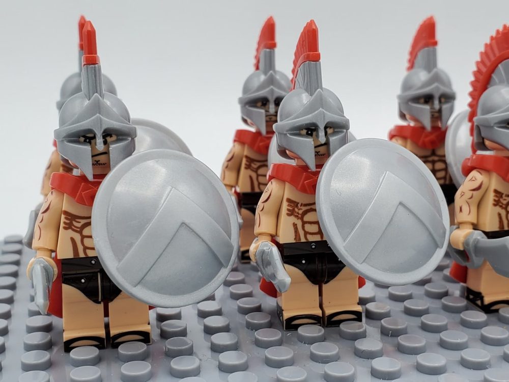 Spartan Warriors Swords Block Figures Set of 10pcs