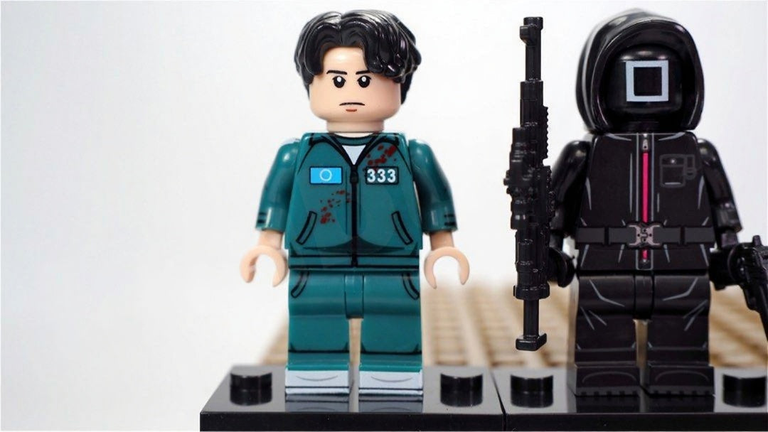 Squid Games Season 2 Block Figures Set Gi-hun 456, Front Man, Hwang Jun-ho