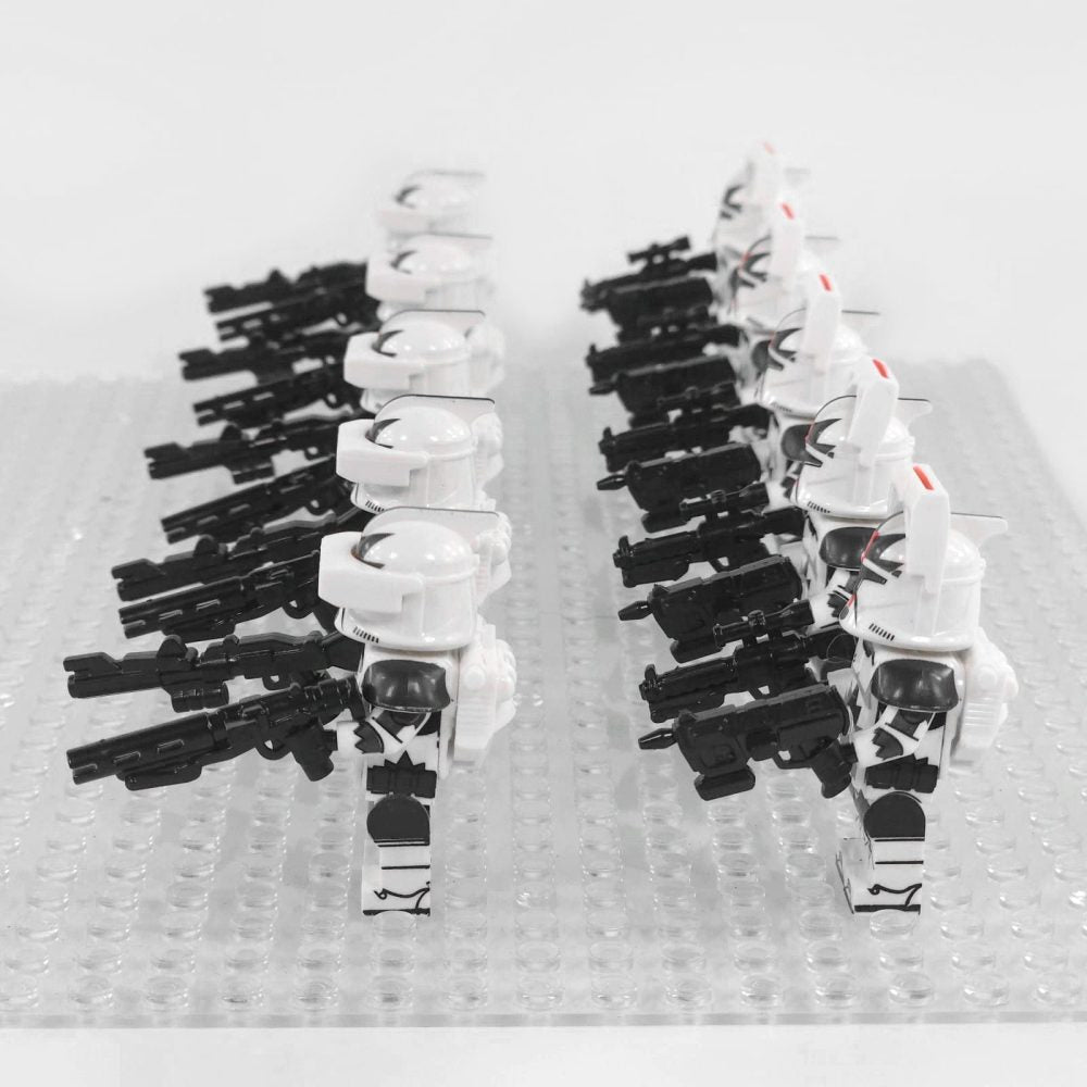 Space War Theme 13th Battalion Phase 1 Clone Troopers Block Figures Set of 10pcs