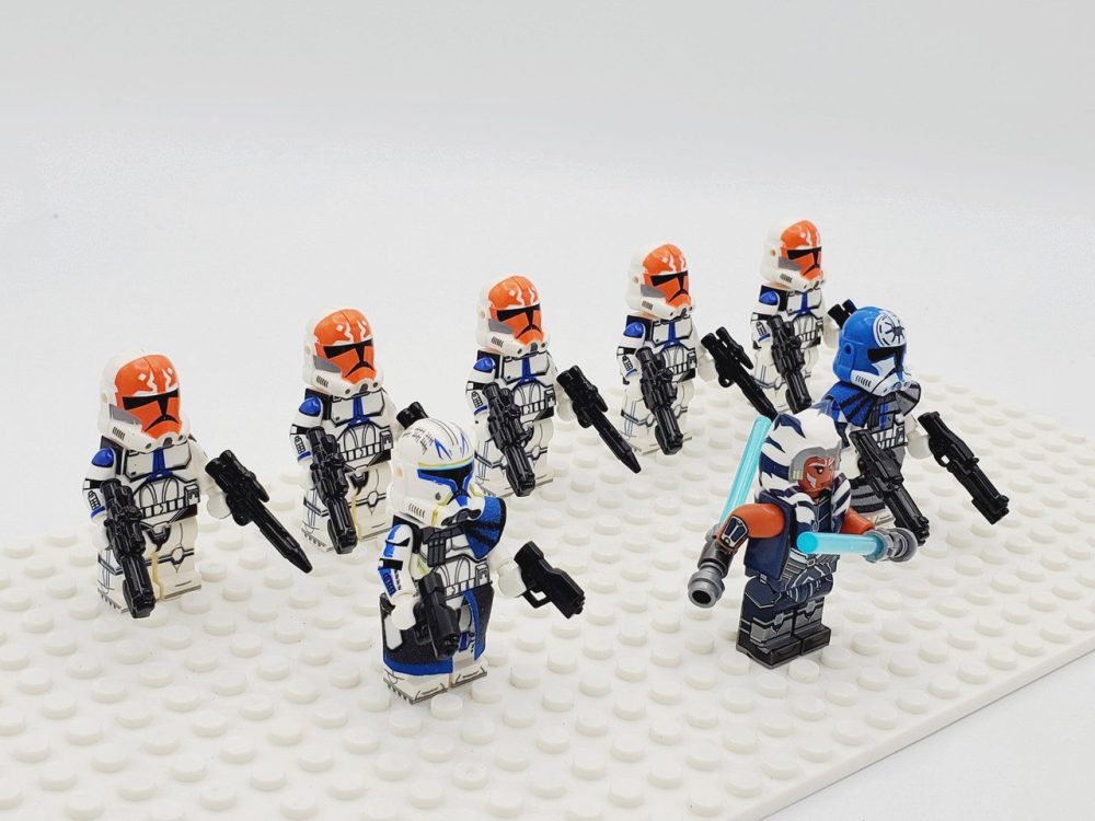 Space War Theme 332nd Company Clone Troopers Block Figures Set of 8pcs