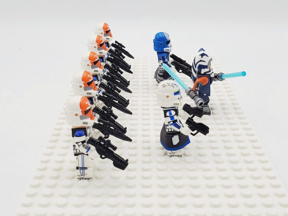 Space War Theme 332nd Company Clone Troopers Block Figures Set of 8pcs