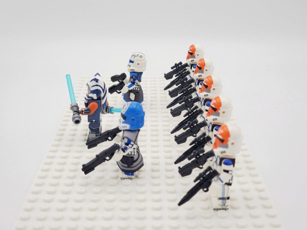 Space War Theme 332nd Company Clone Troopers Block Figures Set of 8pcs