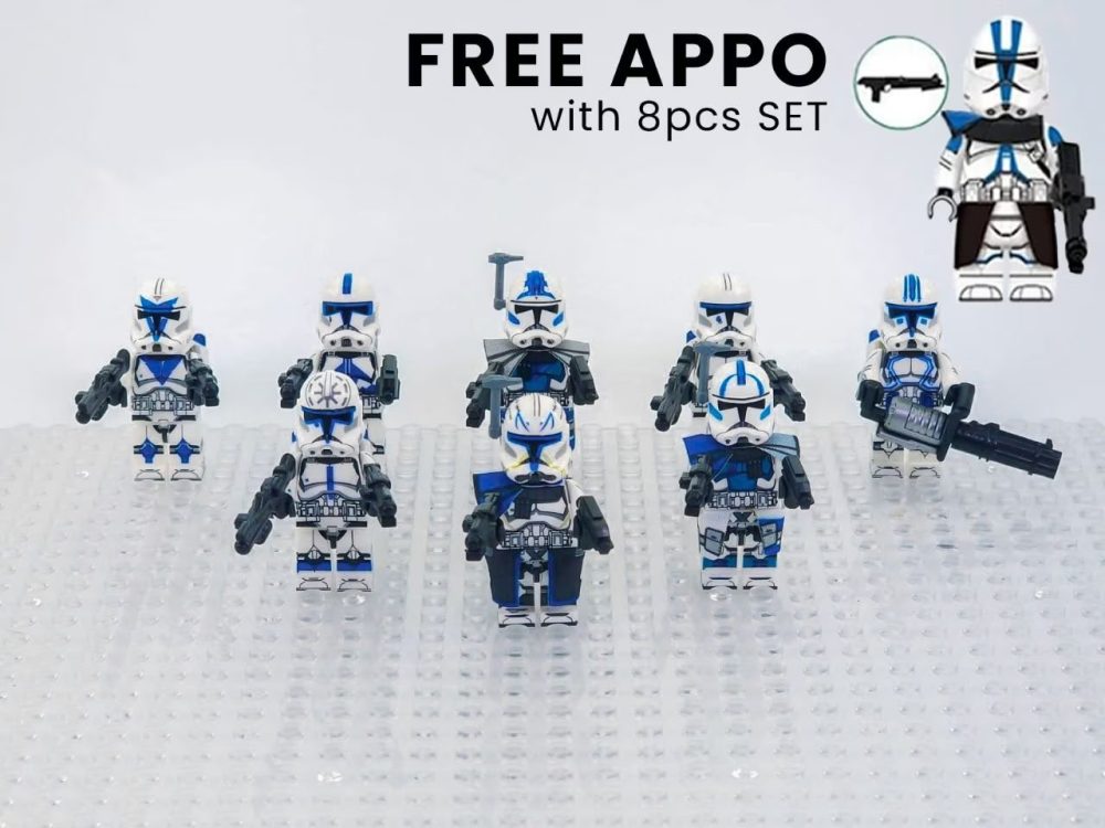 Space War Theme 501st Legion Captains & Leaders Block Figures Set