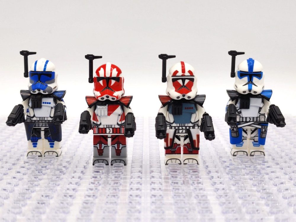 Space War Theme ARC Trooper Dredd Alpha Seven Ganch Block Figures Set of 4pcs