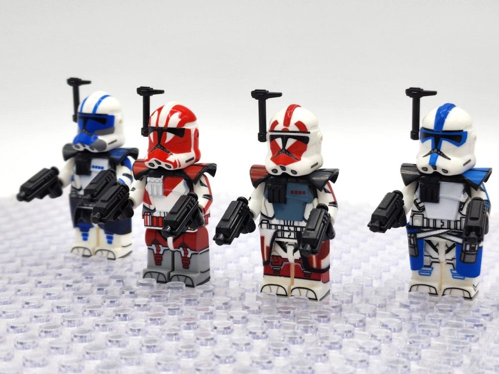 Space War Theme ARC Trooper Dredd Alpha Seven Ganch Block Figures Set of 4pcs