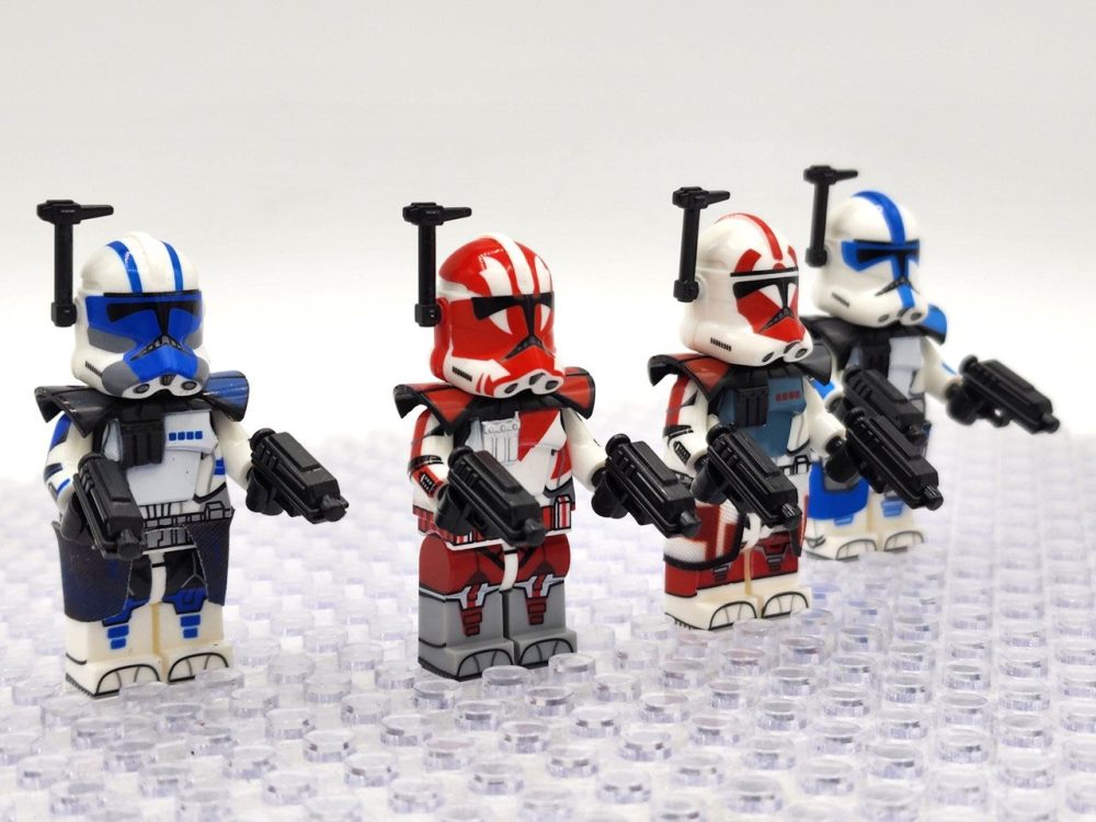 Space War Theme ARC Trooper Dredd Alpha Seven Ganch Block Figures Set of 4pcs
