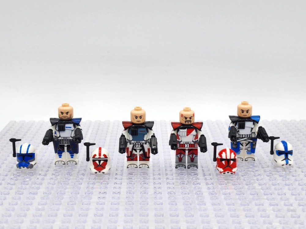 Space War Theme ARC Trooper Dredd Alpha Seven Ganch Block Figures Set of 4pcs