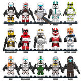 Space War Theme Clone Heroes Captains Leaders & Commanders Block Figures Megalist