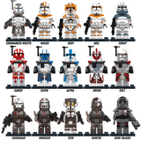 Space War Theme Clone Heroes Captains Leaders & Commanders Block Figures Megalist