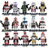 Space War Theme Clone Heroes Captains Leaders & Commanders Block Figures Megalist