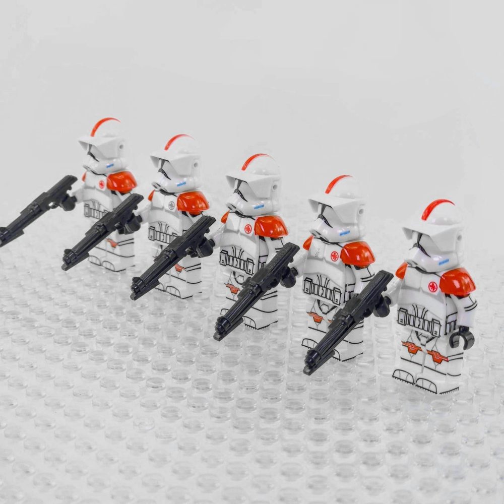 Space War Theme Clone Medic Troopers of the 6th Sector Army Block Figures