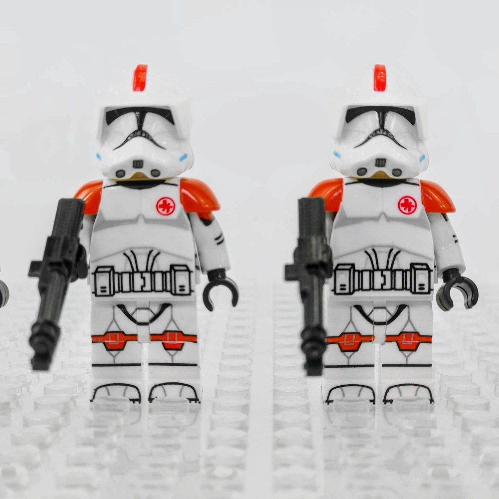 Space War Theme Clone Medic Troopers of the 6th Sector Army Block Figures