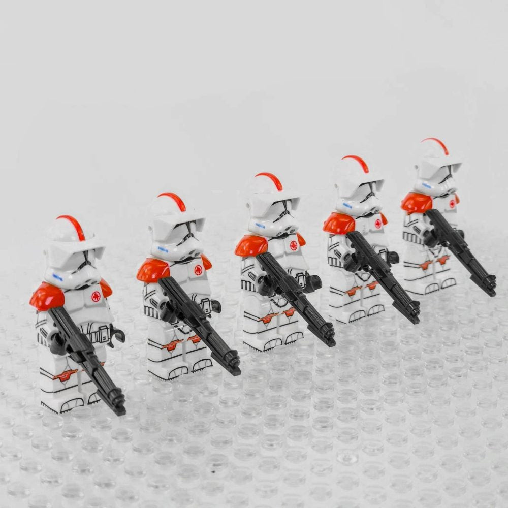 Space War Theme Clone Medic Troopers of the 6th Sector Army Block Figures