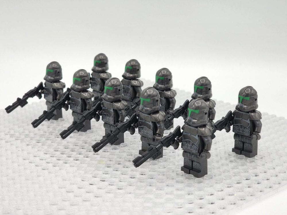 Space War Theme Elite Squad Clone Troopers Block Figures Set of 10pcs