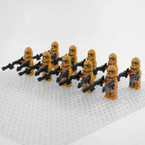 Space War Theme Geonosis Clone Troopers Block Figures Set of 10pcs