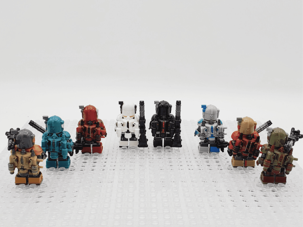 Space War Theme Heavy Infantry Mandalorians Block Figures Set