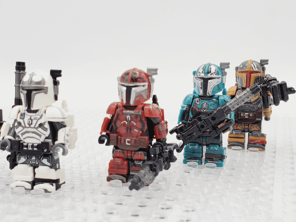 Space War Theme Heavy Infantry Mandalorians Block Figures Set