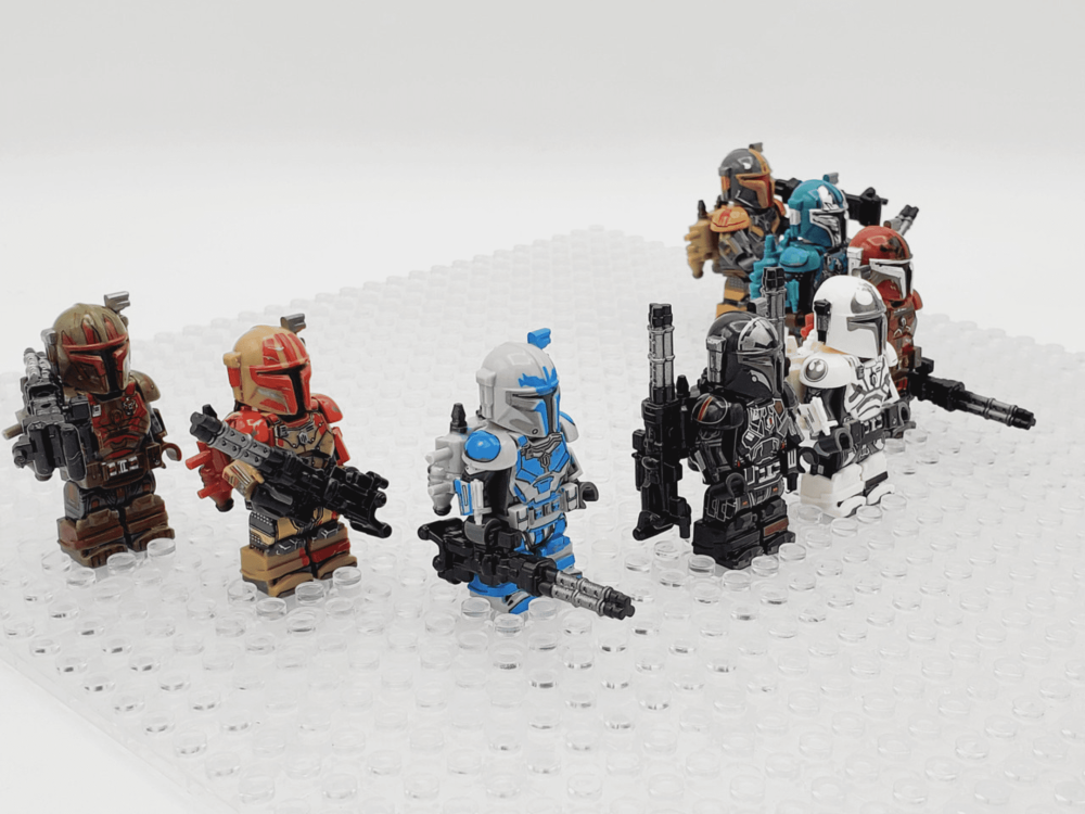 Space War Theme Heavy Infantry Mandalorians Block Figures Set