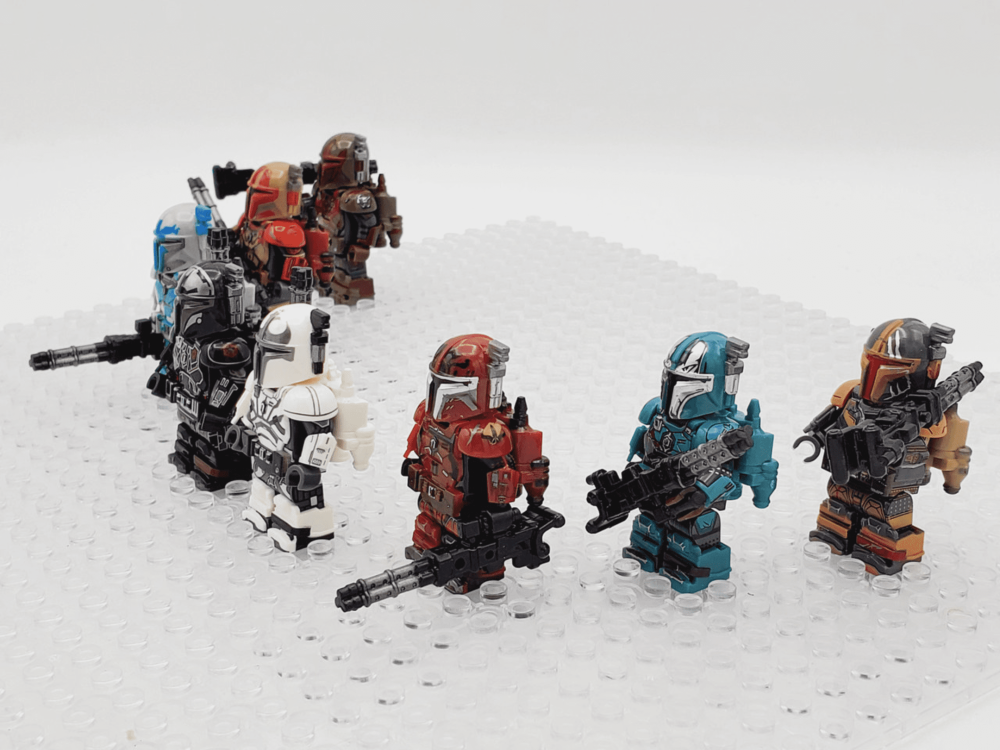 Space War Theme Heavy Infantry Mandalorians Block Figures Set