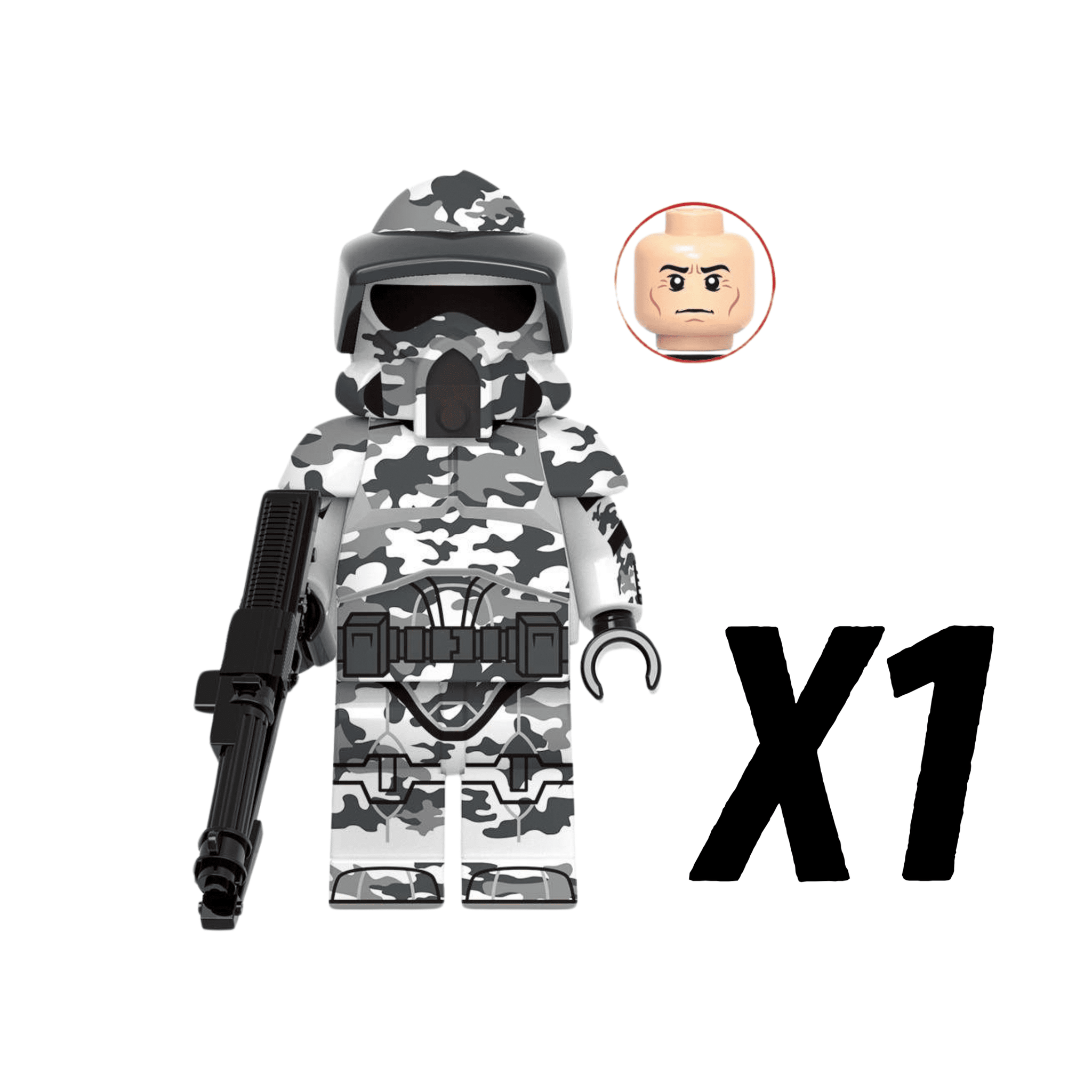 Space War Theme Jungle Camo ARF Clone Trooper Block Figures Set