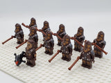 Space War Theme Kashyyyk Wookiee Army and Chewbacca Block Figures Set of 11pcs