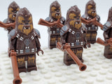 Space War Theme Kashyyyk Wookiee Army and Chewbacca Block Figures Set of 11pcs