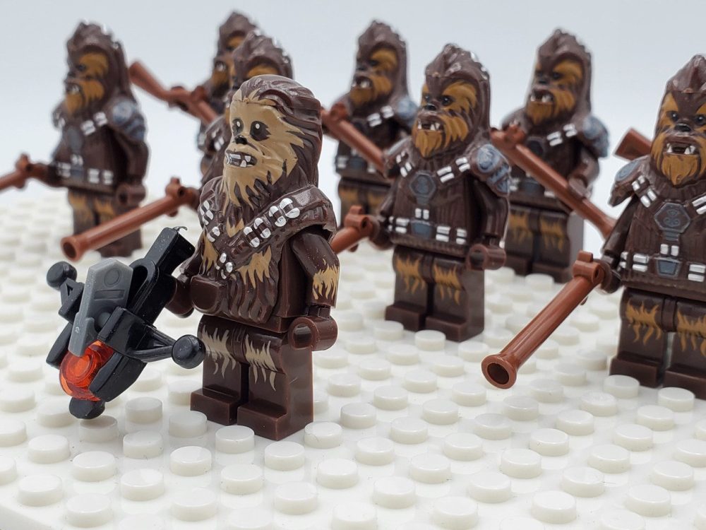 Space War Theme Kashyyyk Wookiee Army and Chewbacca Block Figures Set of 11pcs