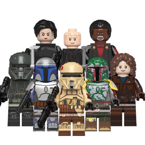 Space War Theme Inspired Mandalorian & Book of Boba Fett Block Figures Set