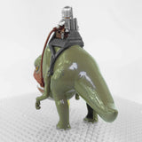 Space War Theme Mandalorian Tames Blurrg Baby Yoda Block Figures Set of 3pcs