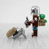 Star Wars Mandalorian With Beskar Armour and Baby Grogu Minifigure Set