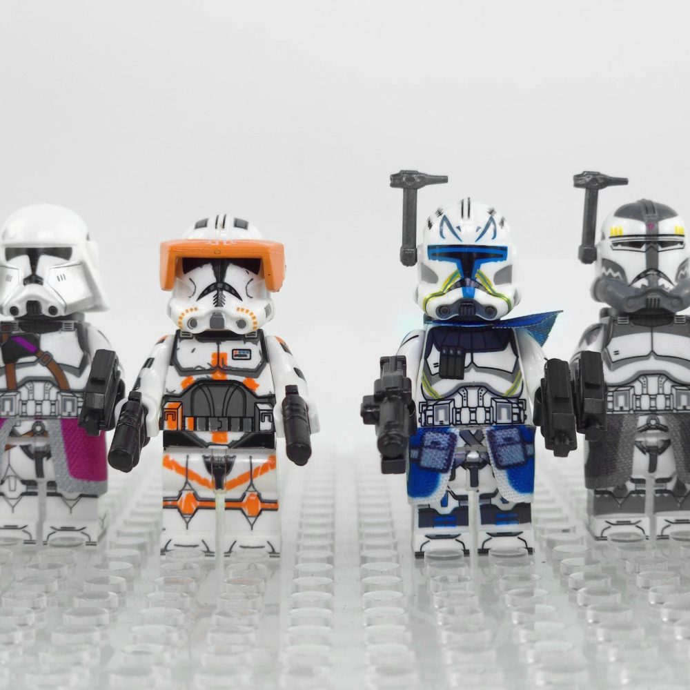 Space War Theme Clone Wars Captains Block Figures Set of 8pcs