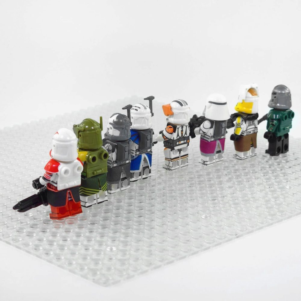 Space War Theme Clone Wars Captains Block Figures Set of 8pcs