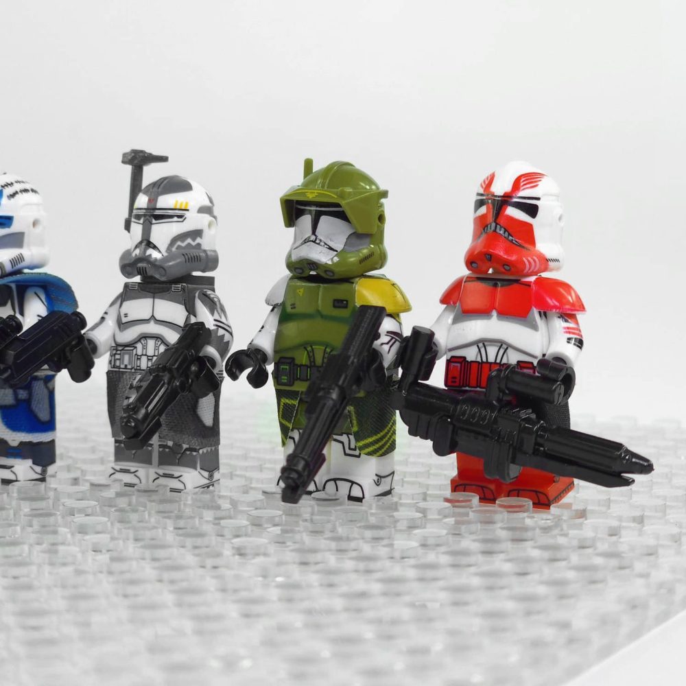 Space War Theme Clone Wars Captains Block Figures Set of 8pcs