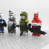 Space War Theme Clone Wars Captains Block Figures Set of 8pcs