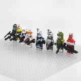 Space War Theme Clone Wars Captains Block Figures Set of 8pcs
