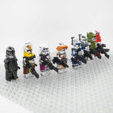Space War Theme Clone Wars Captains Block Figures Set of 8pcs