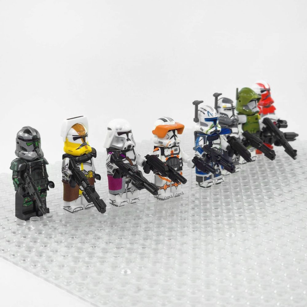 Space War Theme Clone Wars Captains Block Figures Set of 8pcs