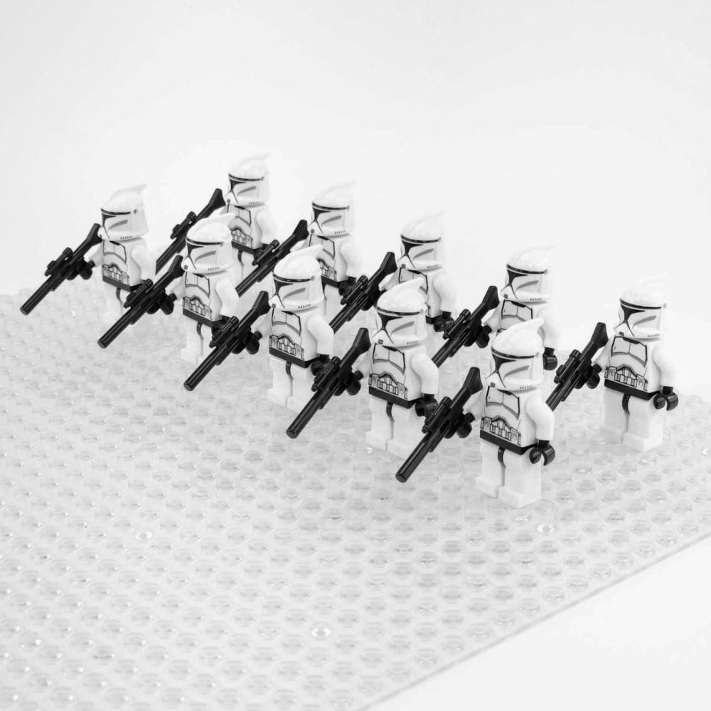 Space War Theme Phase 1 Clone Troopers Block Figures Set of 10pcs