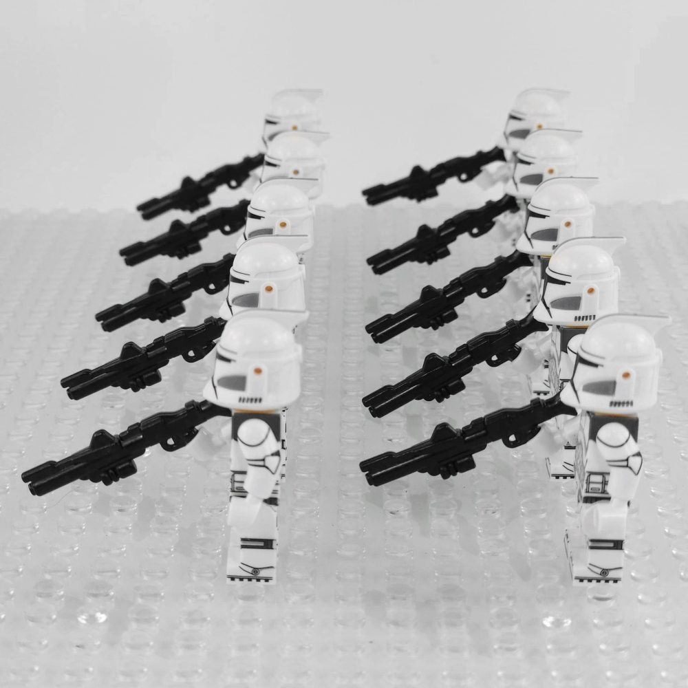 Space War Theme Phase 1 Clone Troopers With DC-15A Blaster Block Figures