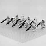 Space War Theme Phase 1 Clone Troopers With DC-15A Blaster Block Figures