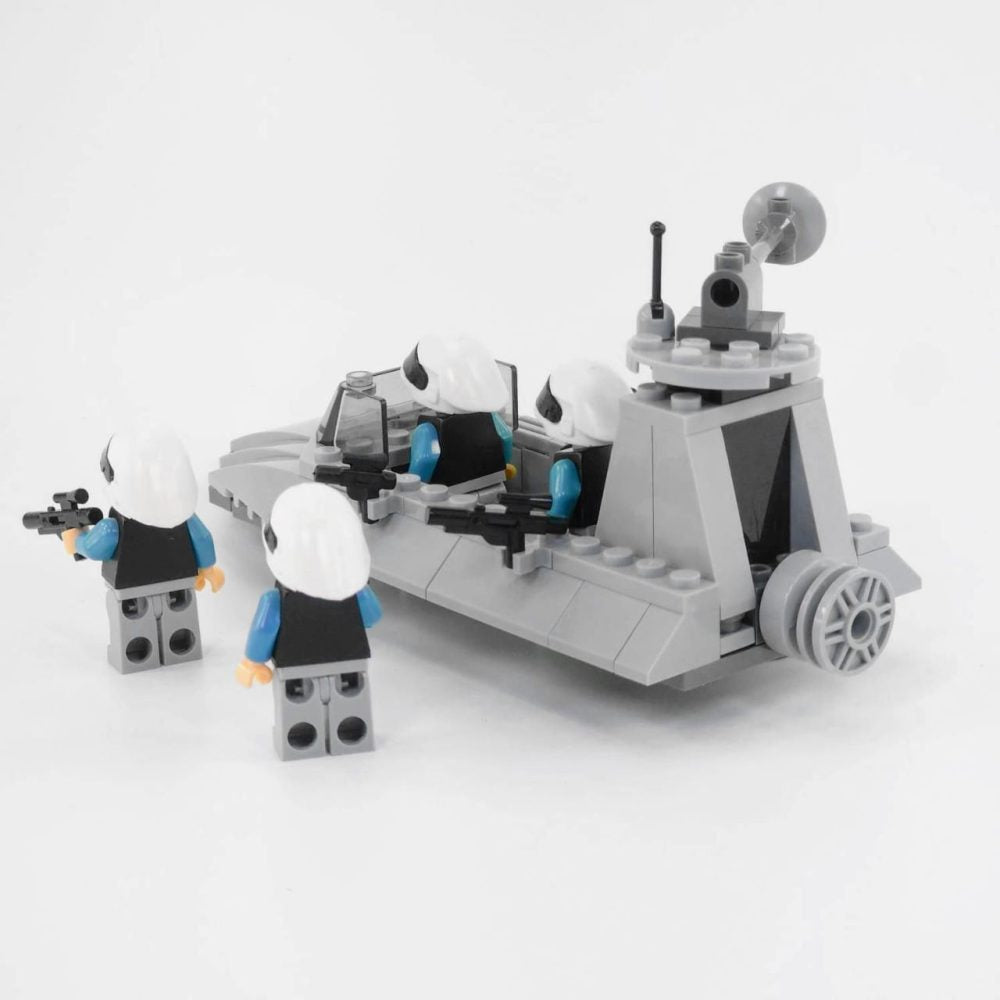 Space War Theme Rebel Alliance Block Figures and Scout Speeder Set