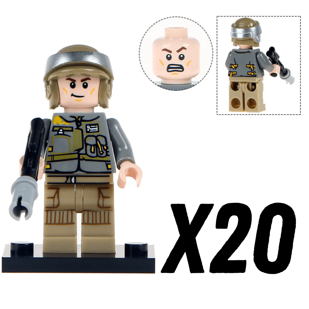 Space War Theme Rebel Alliance Troopers Block Figures Set