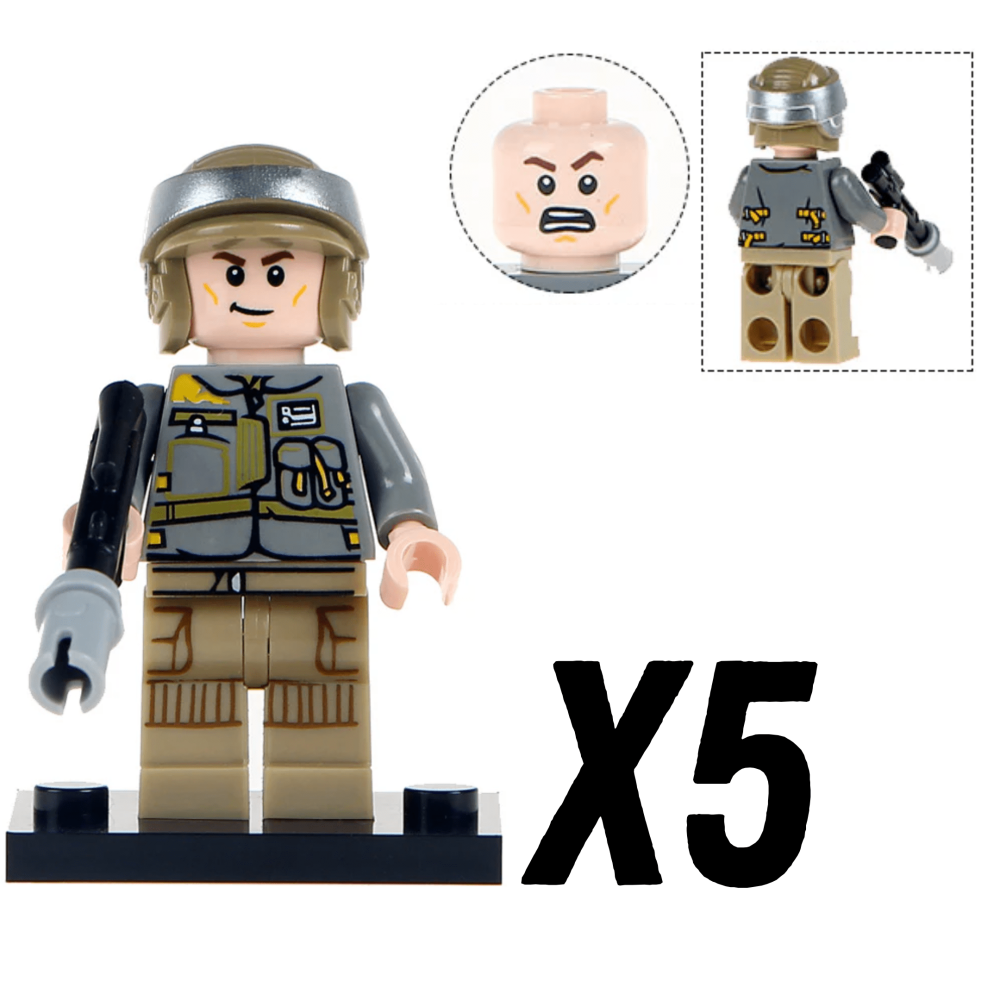 Space War Theme Rebel Alliance Troopers Block Figures Set
