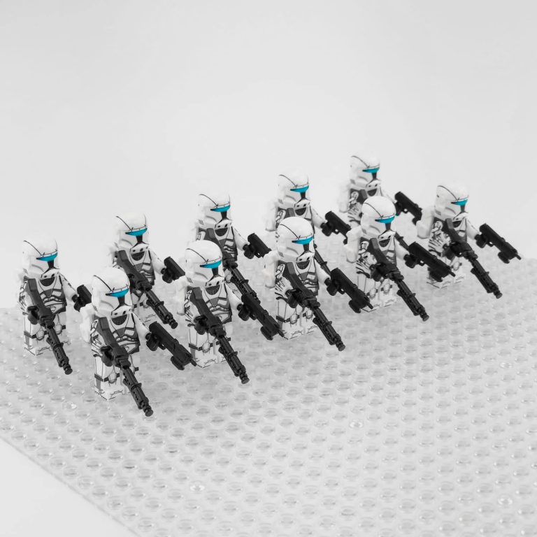 Space War Theme Rebublic Clone Commandos White Squad Block Figures Set of 10pcs