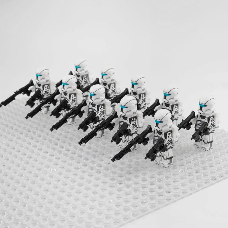 Space War Theme Rebublic Clone Commandos White Squad Block Figures Set of 10pcs