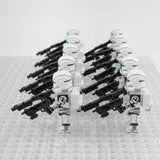 Space War Theme Rebublic Clone Commandos White Squad Block Figures Set of 10pcs